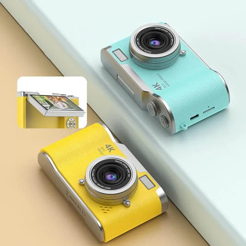Appareil Photo Enfant 4K HD 48MP avec Écran Rotatif 180° – PixyCam™