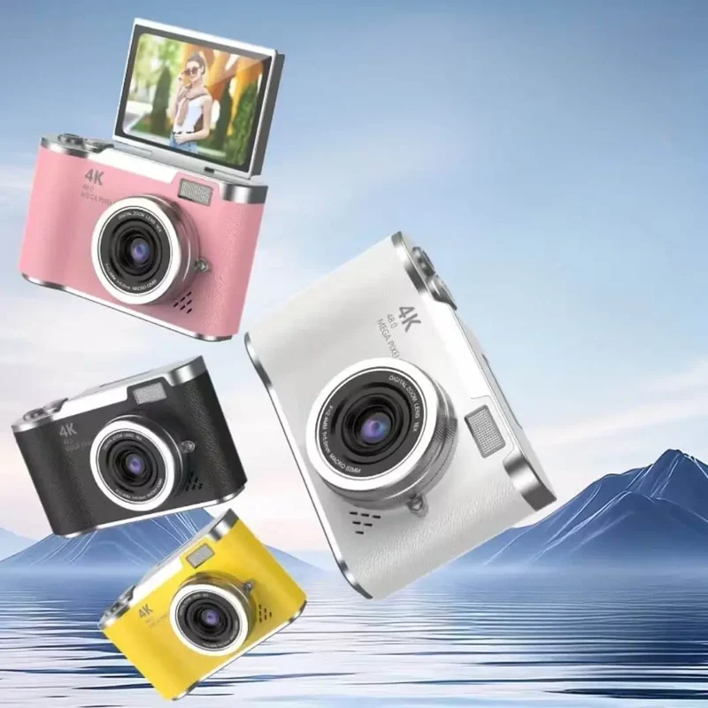 Appareil Photo Enfant 4K HD 48MP avec Écran Rotatif 180° – PixyCam™