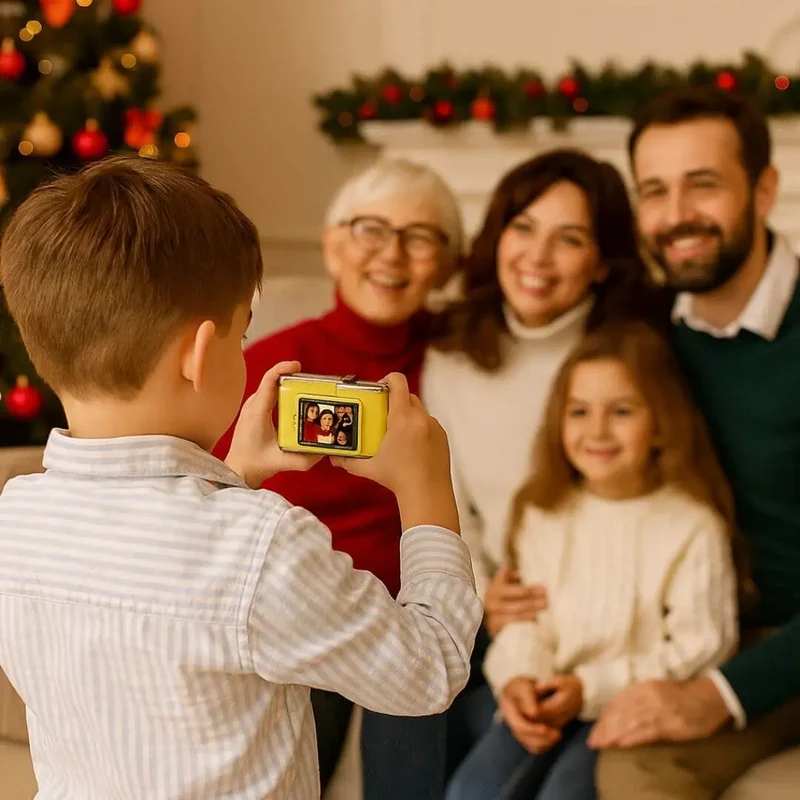 Appareil Photo Enfant 4K HD 48MP avec Écran Rotatif 180° – PixyCam™