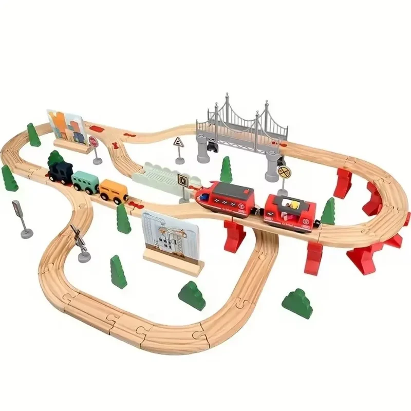 Circuit Train en Bois Montessori – Train Track™