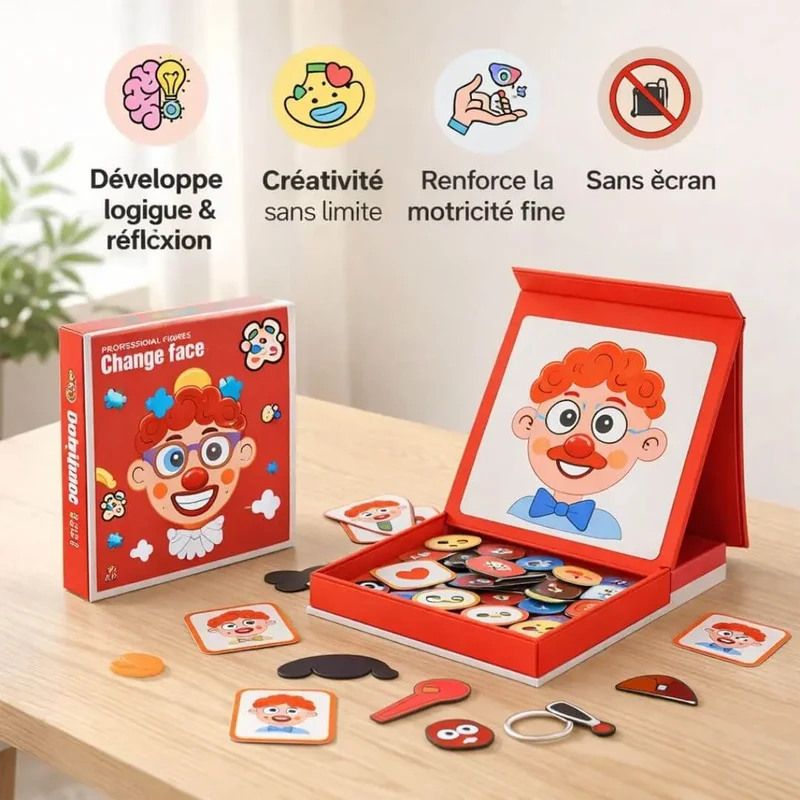 Puzzle Enfant 3 Ans Magnétique – Change Face™