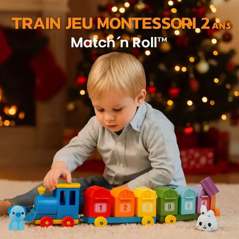 Train Jeu Montessori 2 ans : Match’n Roll™