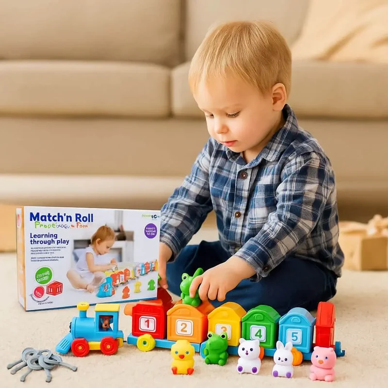 Train Jeu Montessori 2 ans : Match’n Roll™