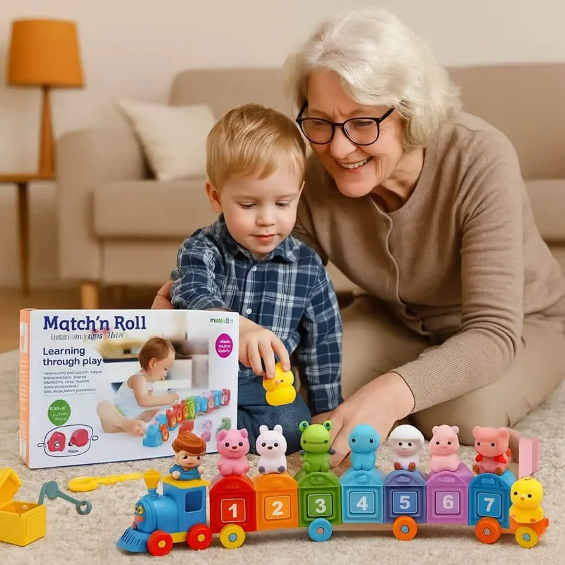 Train Jeu Montessori 2 ans : Match’n Roll™