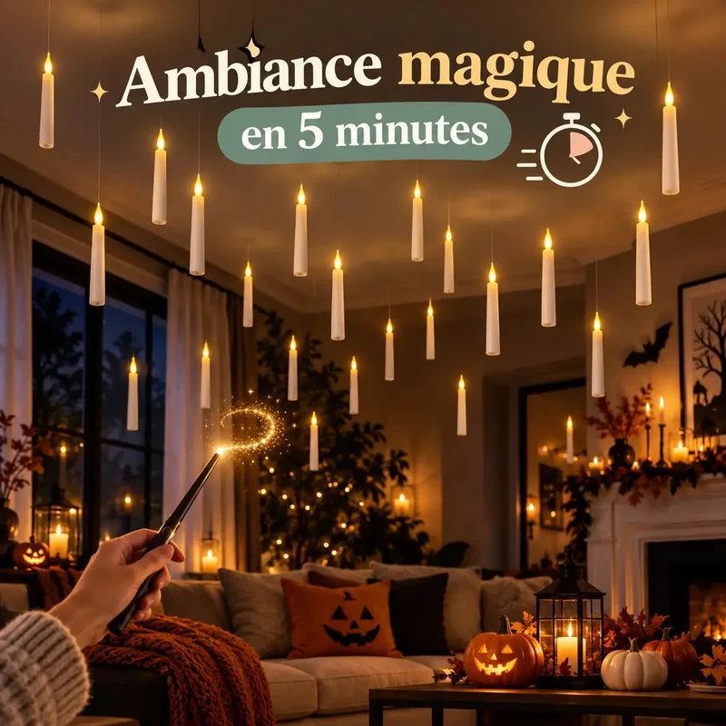Bougies LED Flottantes Halloween – GhostlyFlame™