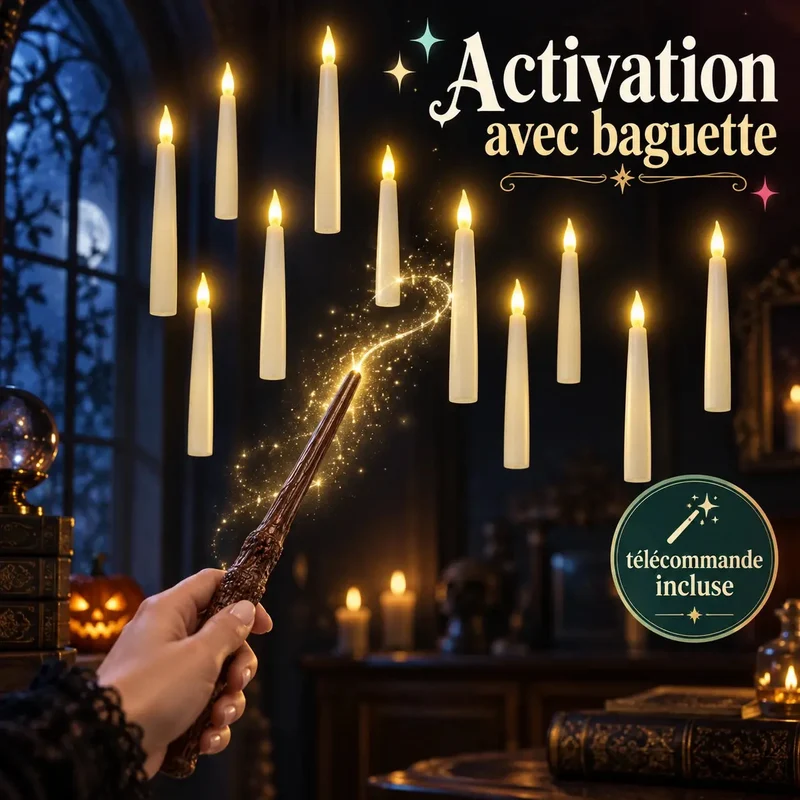 Bougies LED Flottantes Halloween – GhostlyFlame™
