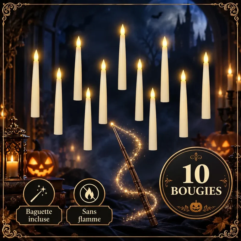 Bougies LED Flottantes Halloween – GhostlyFlame™