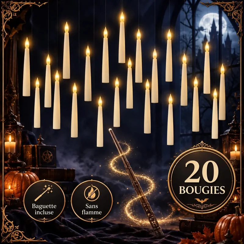 Bougies LED Flottantes Halloween – GhostlyFlame™