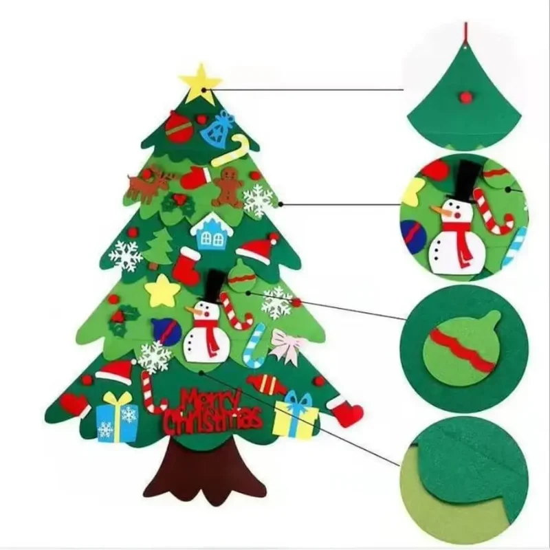 Sapin de Noël en Feutre Montessori – MagiNoël™