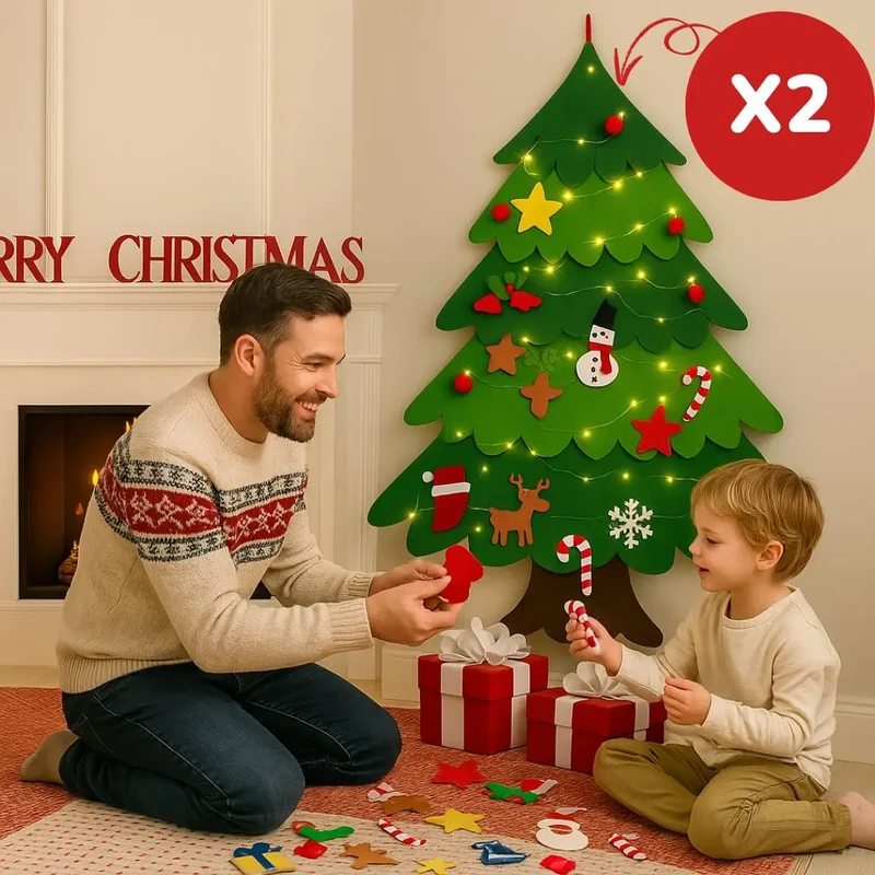 Sapin de Noël en Feutre Montessori – MagiNoël™