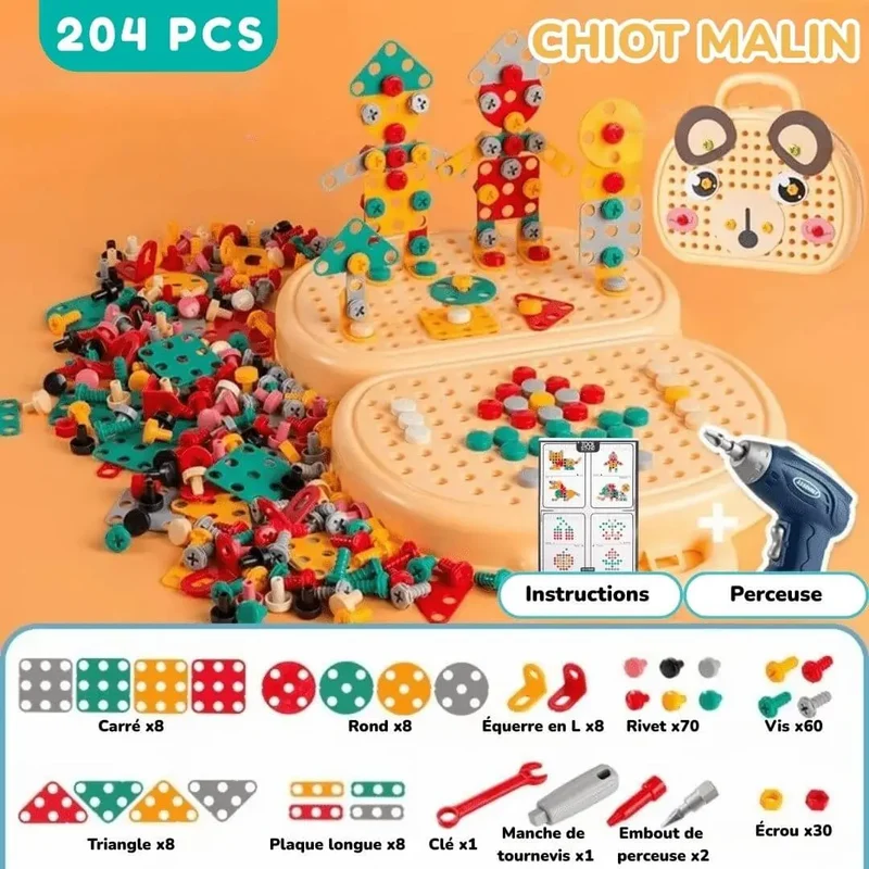 Jeu de construction avec perceuse – DrillBox™