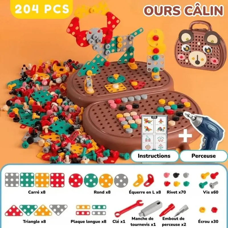Jeu de construction avec perceuse – DrillBox™