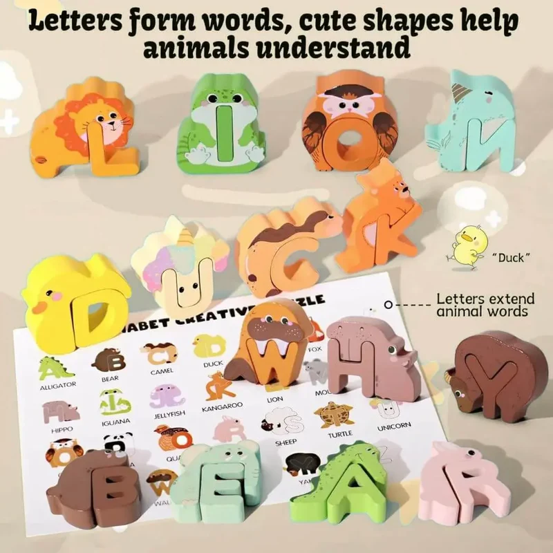 Puzzle en bois alphabet – ABCPlay™