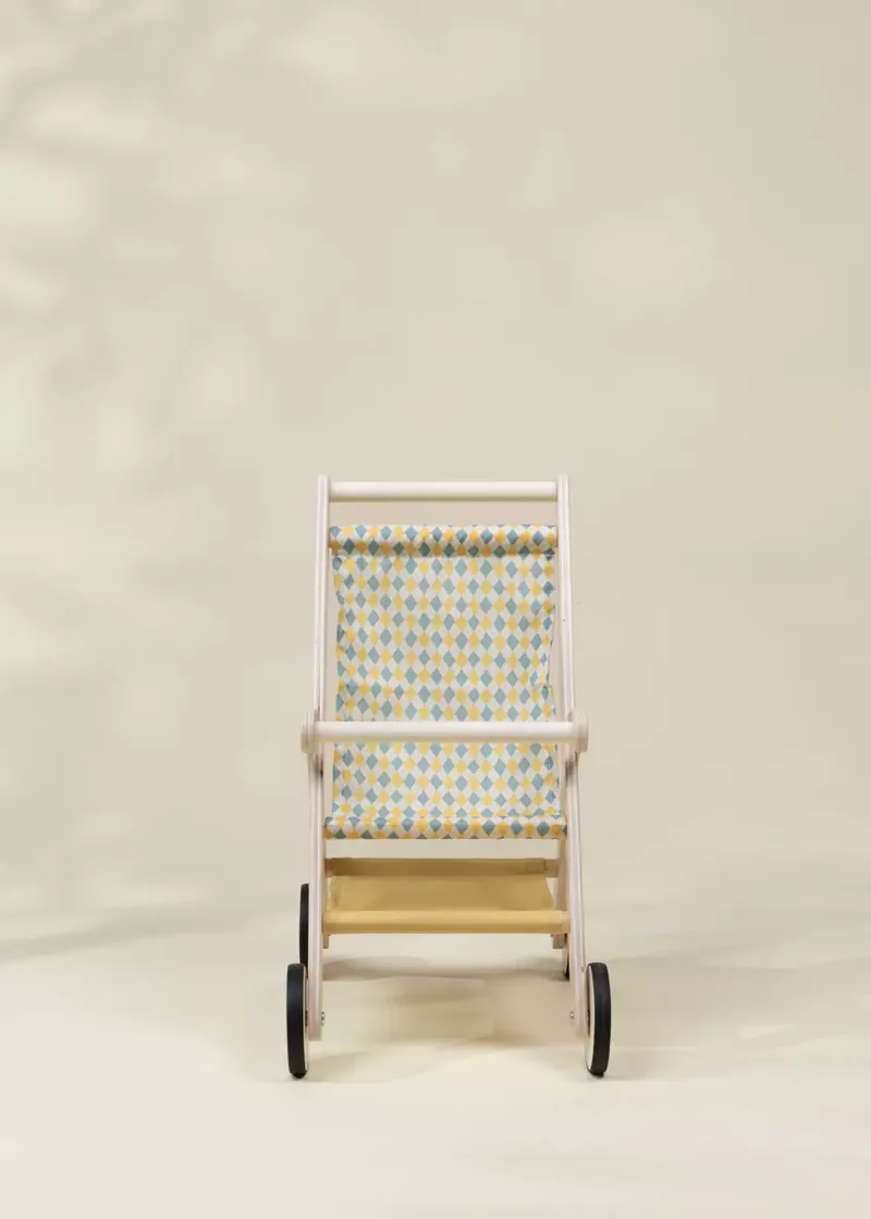 Wooden Dolls’ Stroller