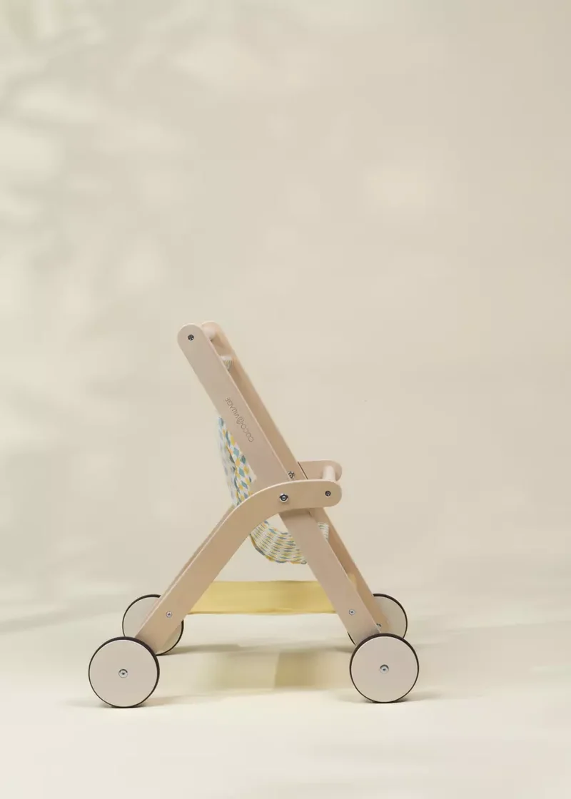 Wooden Dolls’ Stroller