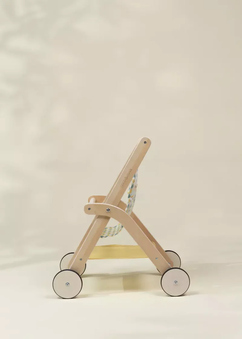 Wooden Dolls’ Stroller