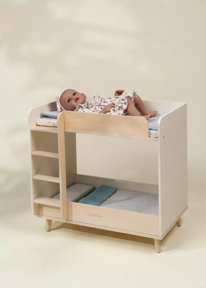 Wooden Dolls’ Bunk Bed