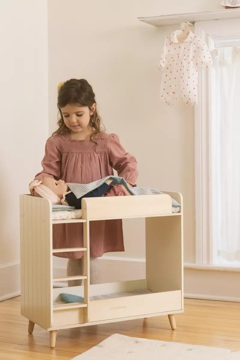 Wooden Dolls’ Bunk Bed