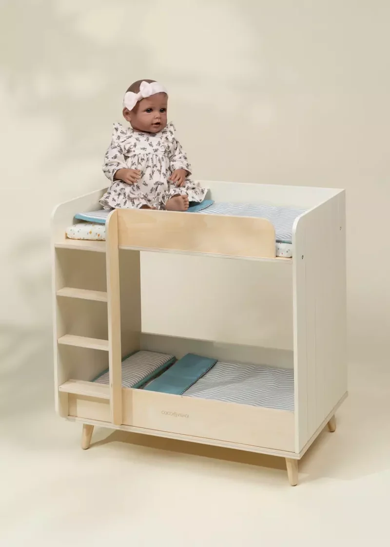 Wooden Dolls’ Bunk Bed