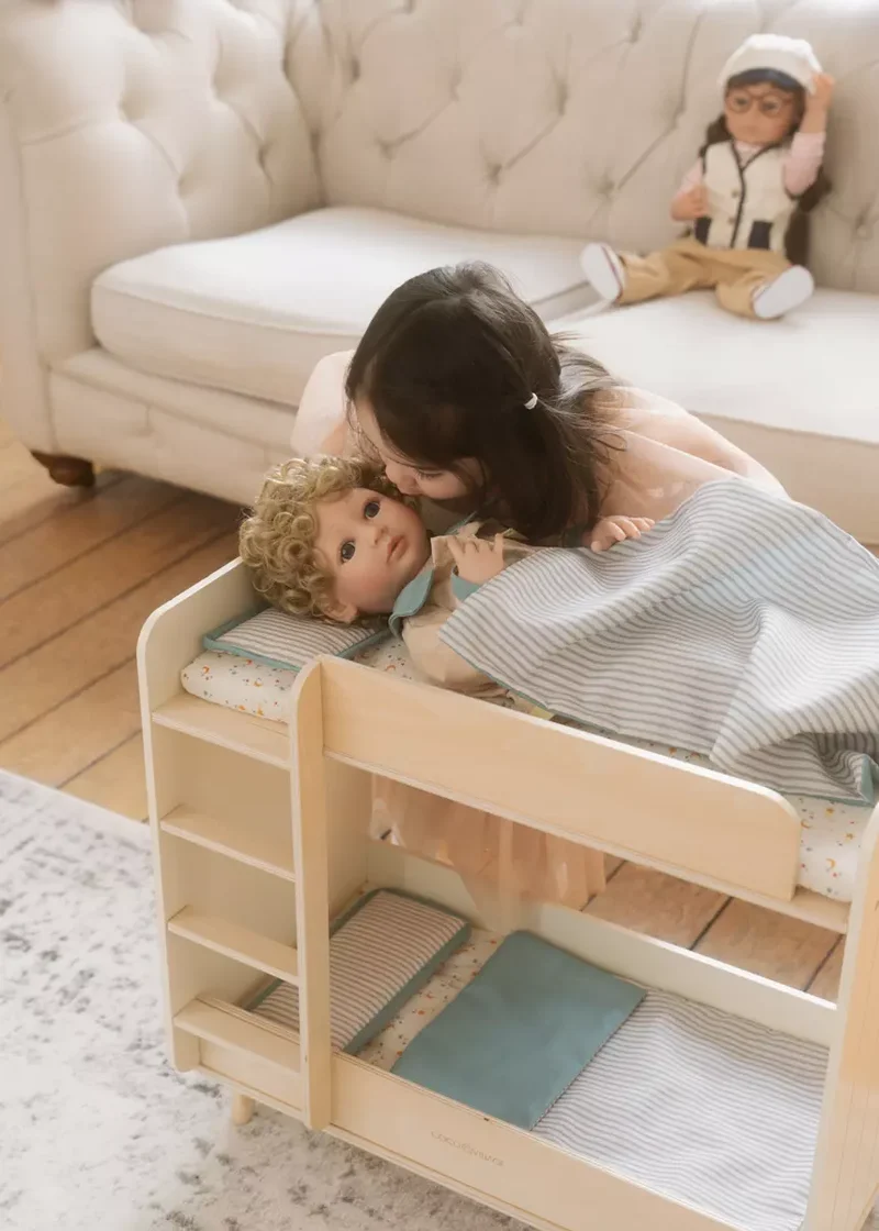 Wooden Dolls’ Bunk Bed