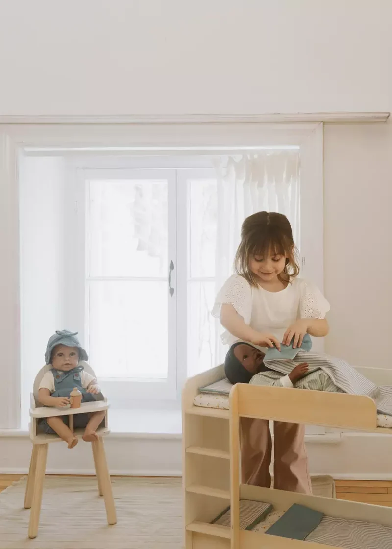 Wooden Dolls’ Bunk Bed