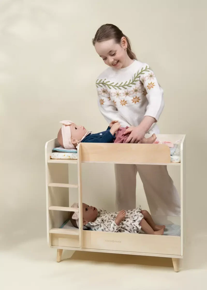 Wooden Dolls’ Bunk Bed