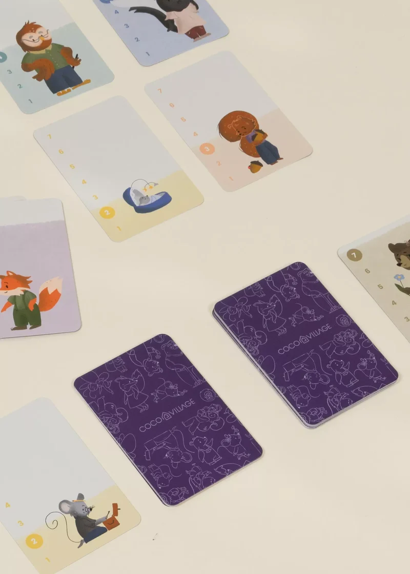 Forest Animals Battle Card Game (42 Cards)