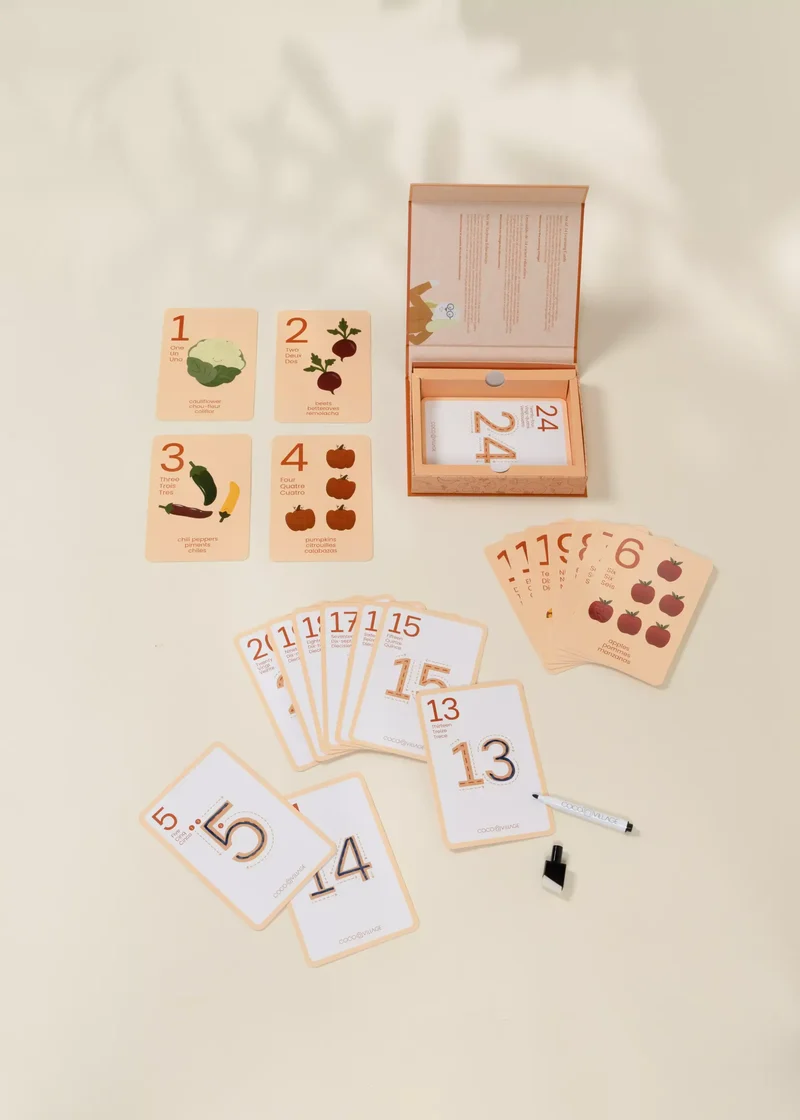 Set of 24 Learning Cards – Numbers