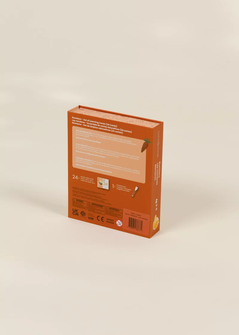Set of 24 Learning Cards – Numbers