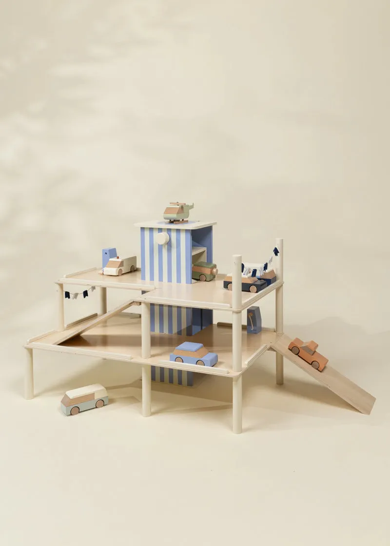 Oversized Wooden Parking Garage Playset