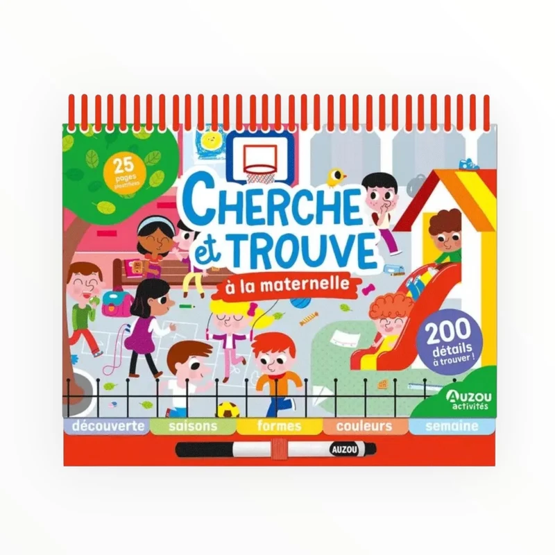 Bloc-note cherche et trouve | À la maternelle