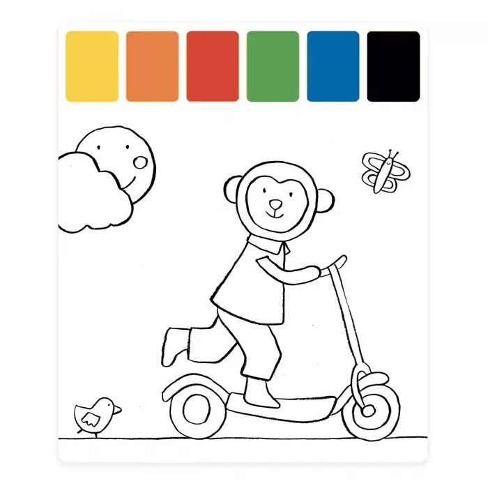 Moulin Roty - Peinture palette magique - les popipop - 2 ans+
