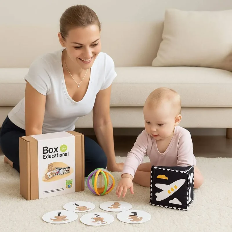 Coffret Jouet en Bois Bébé Montessori 0-6 mois – Bébé Box™