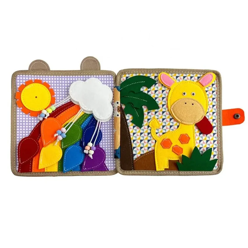 Livre Montessori Girafe – Histoires & Éveil Sensoriel™