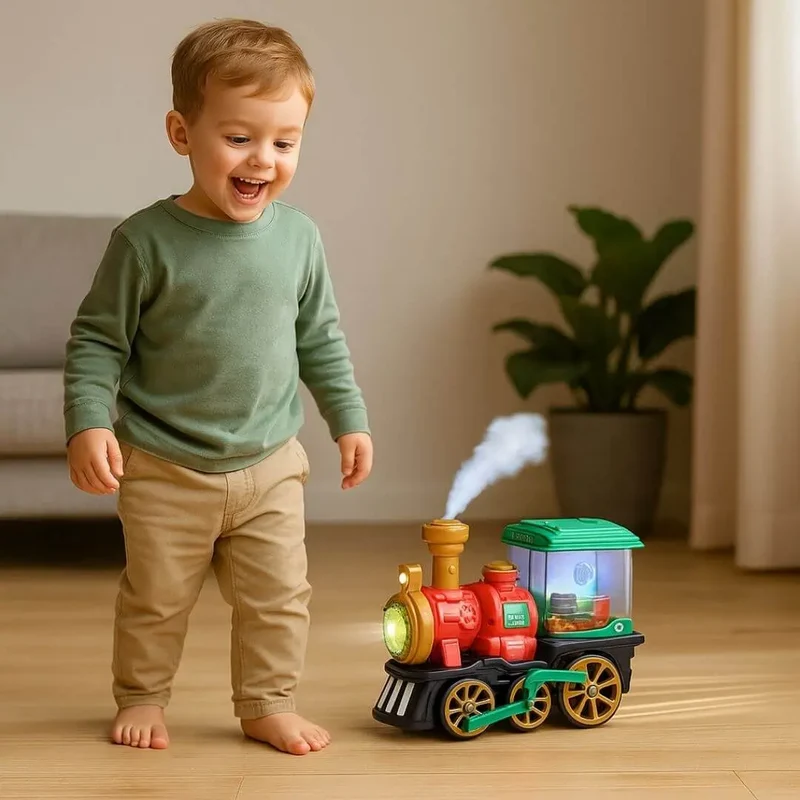 Train Électrique Enfant à Vapeur – SteamExpress™