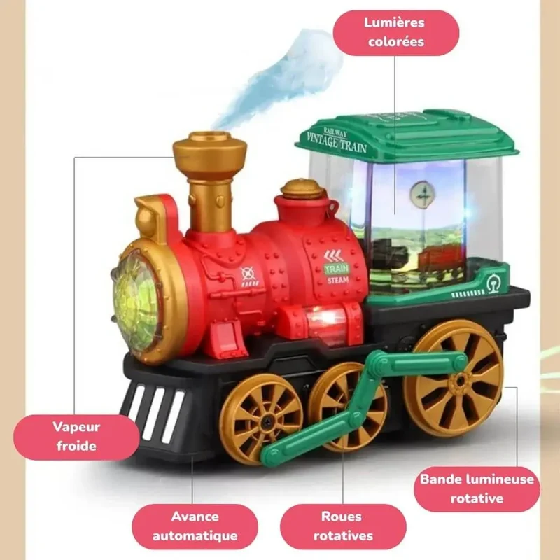 Train Électrique Enfant à Vapeur – SteamExpress™