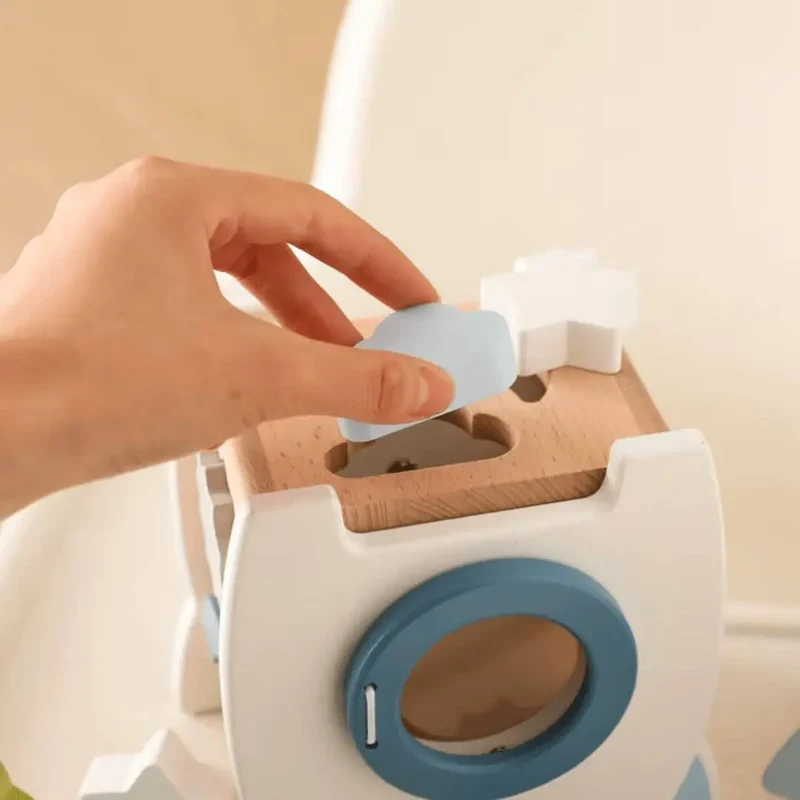 Jouet en Bois Fusée Montessori – Fusée Éveil™