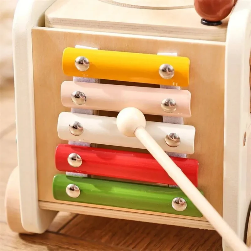 Jouet en bois Bus Montessori – AnimalBus™