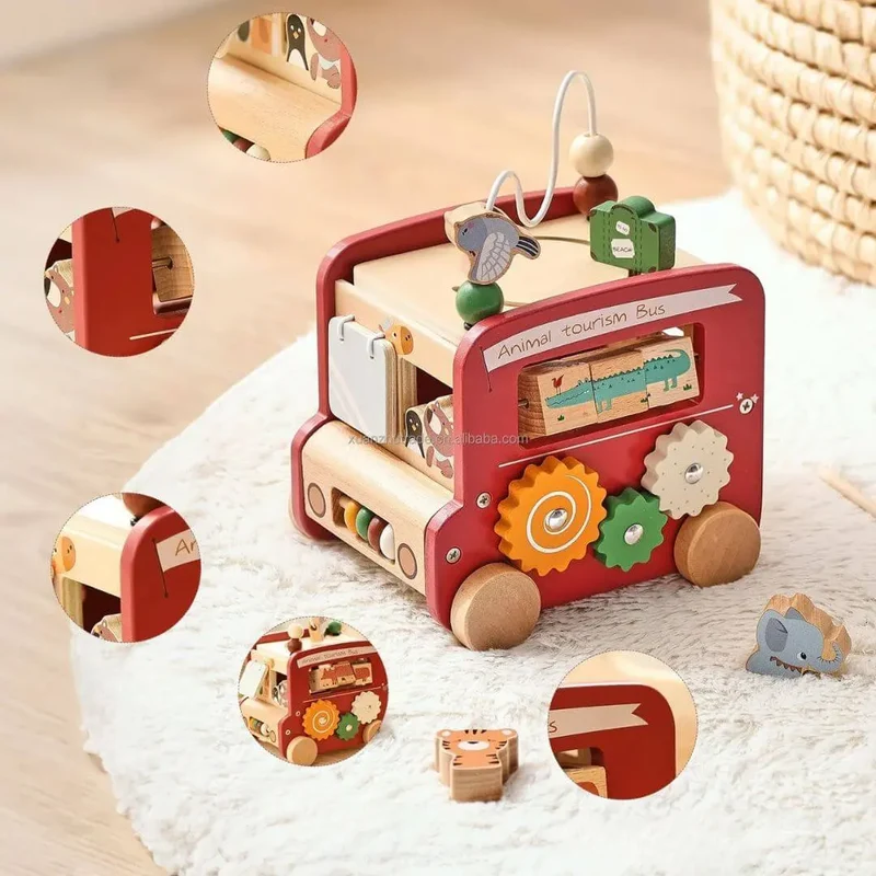 Jouet en bois Bus Montessori – BusAventure™