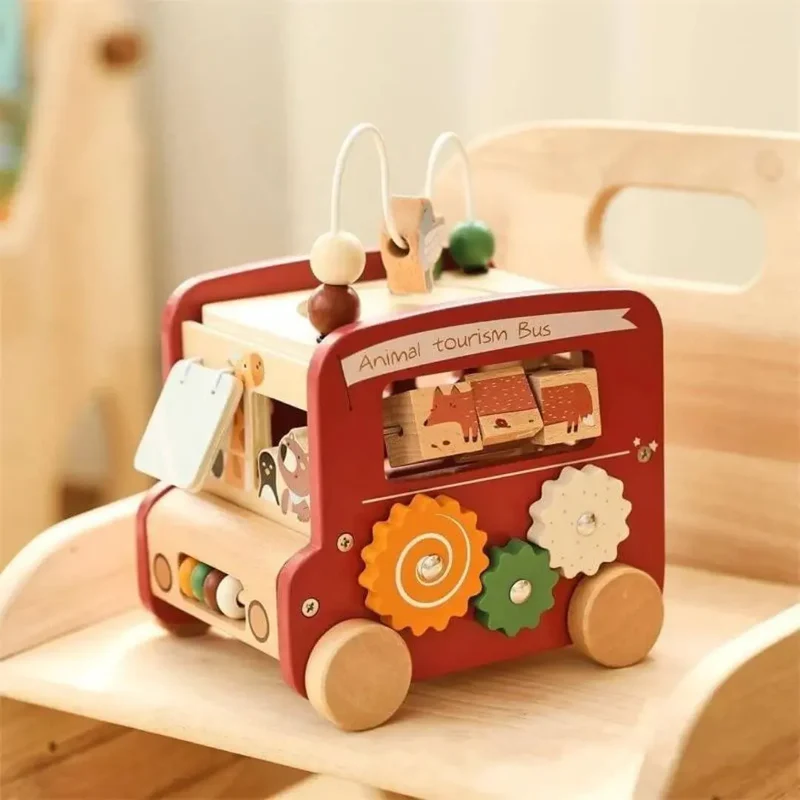 Jouet en bois Bus Montessori – BusAventure™