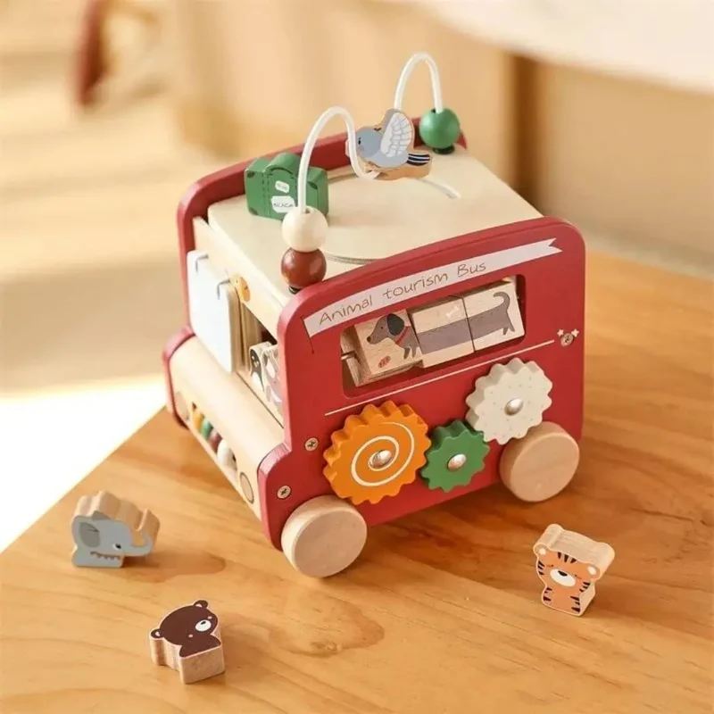 Jouet en bois Bus Montessori – BusAventure™
