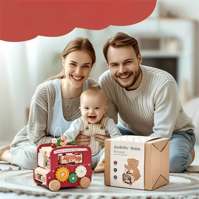 Jouet en bois Bus Montessori – BusAventure™