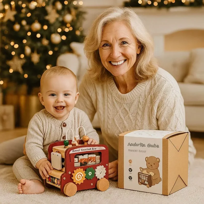 Jouet en bois Bus Montessori – BusAventure™