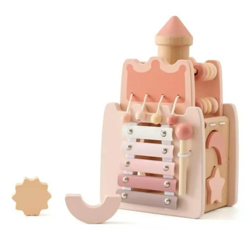 Jouet en Bois Bébé Château Musical – CastleMelody™