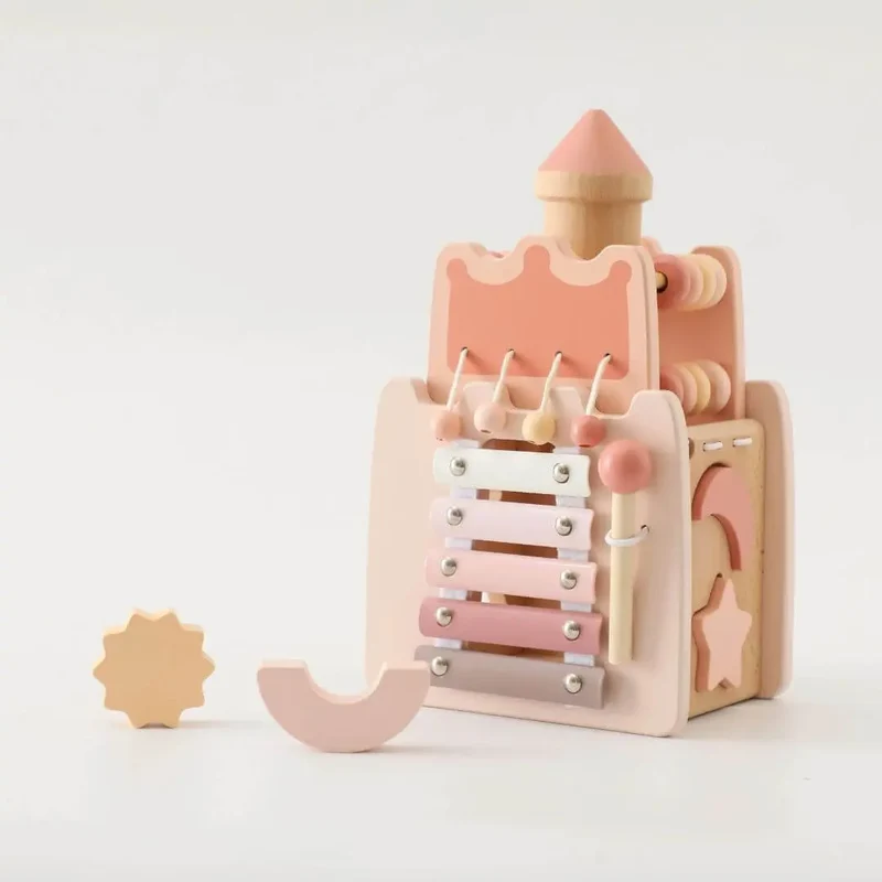 Jouet en Bois Bébé Château Musical – CastleMelody™