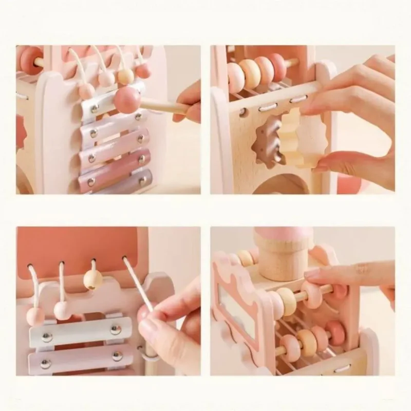 Jouet en Bois Bébé Château Musical – CastleMelody™