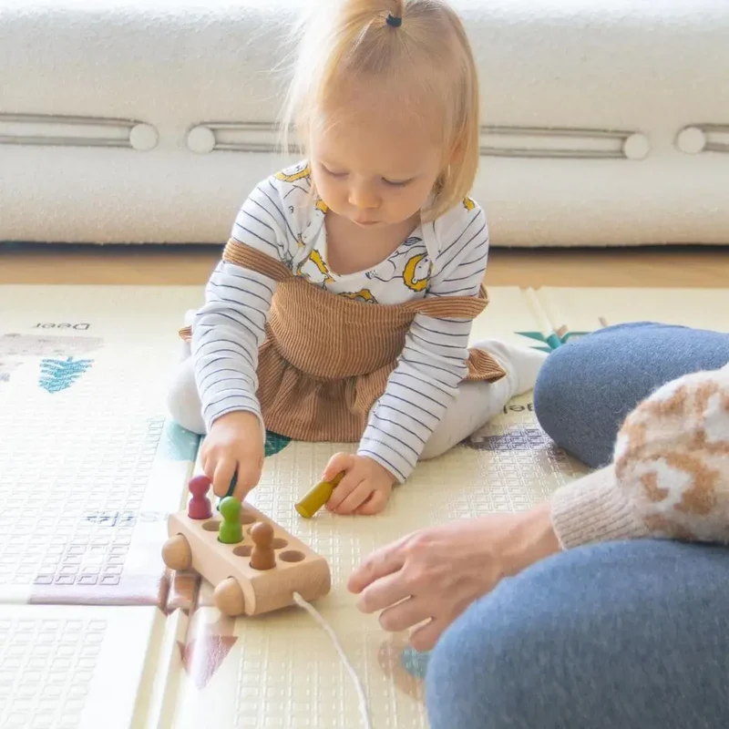Voiture en Bois Montessori Figurines – MiniPeople™
