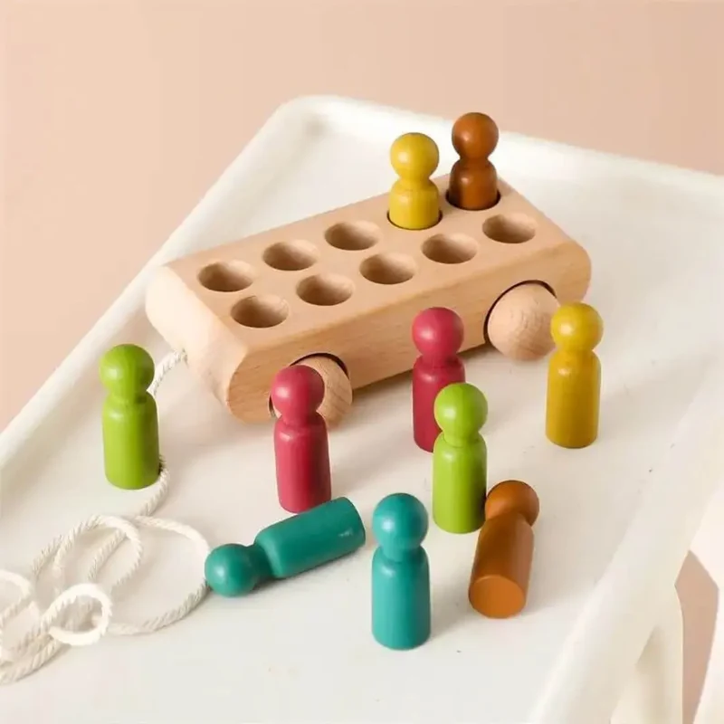 Voiture en Bois Montessori Figurines – MiniPeople™