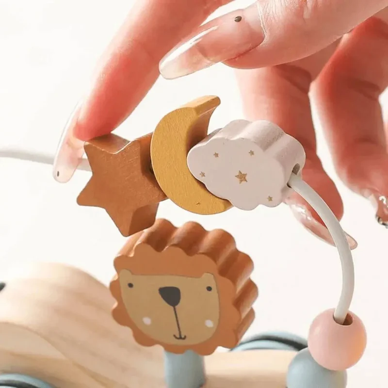 Train en Bois Montessori Animaux et Arc-en-Ciel – ColorTrain™