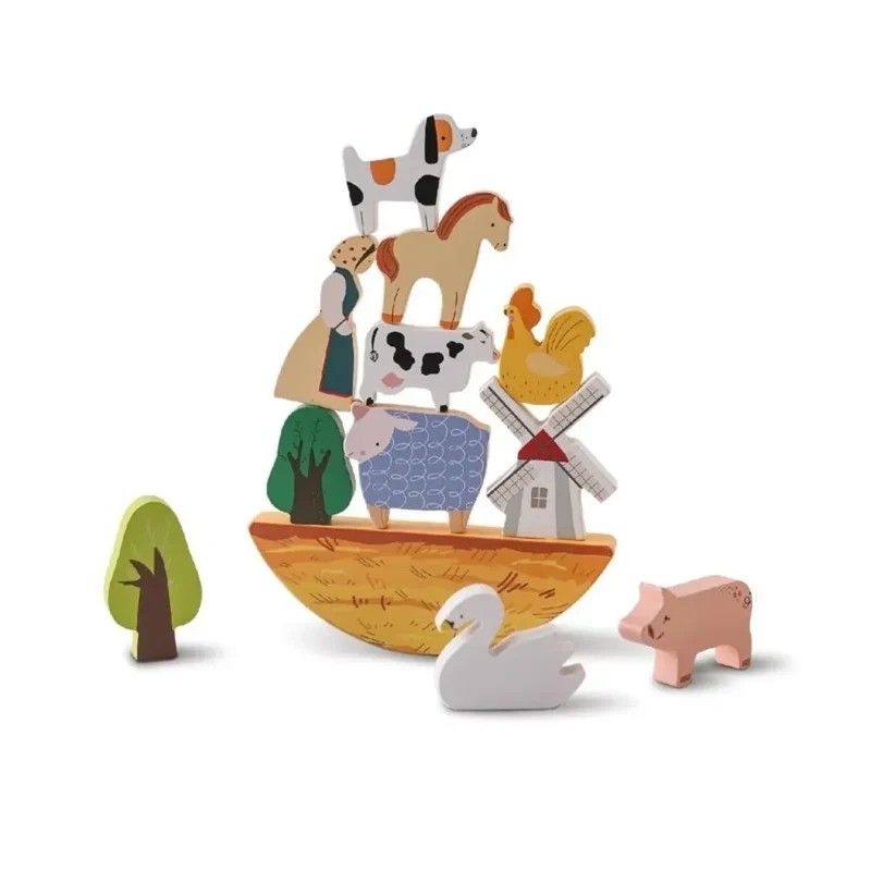 Jouet en Bois Bébé Ferme – BalanceFarm™
